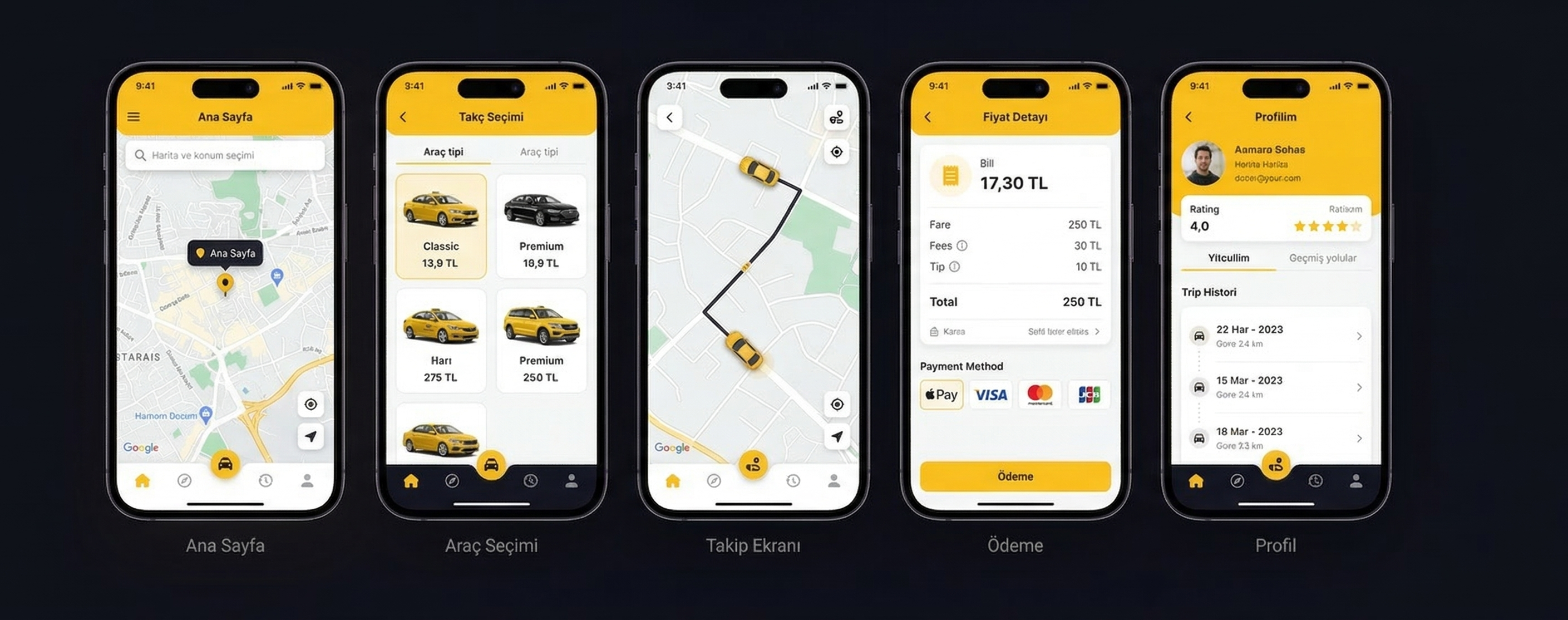 Vimoo Uygulama Ekranları
